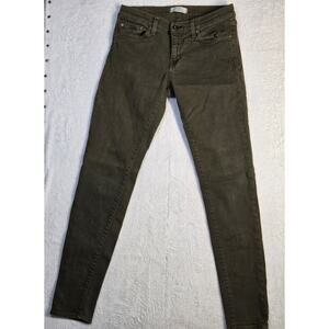 Principle Denim Innovators The Dreamer Womens Sz 29 Green Skinny Mid Rise jeans